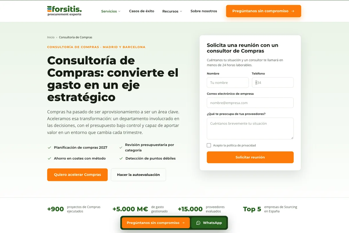 Web de consultoría