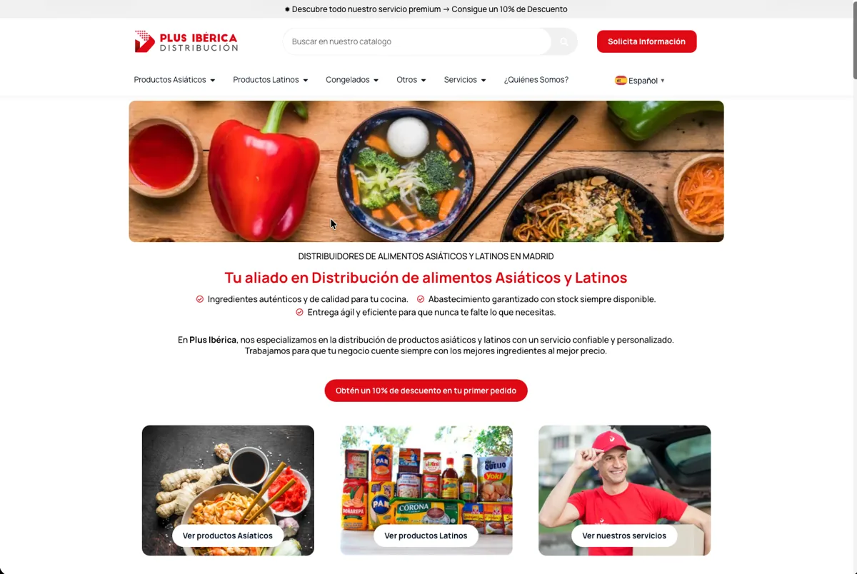 Web de distribución