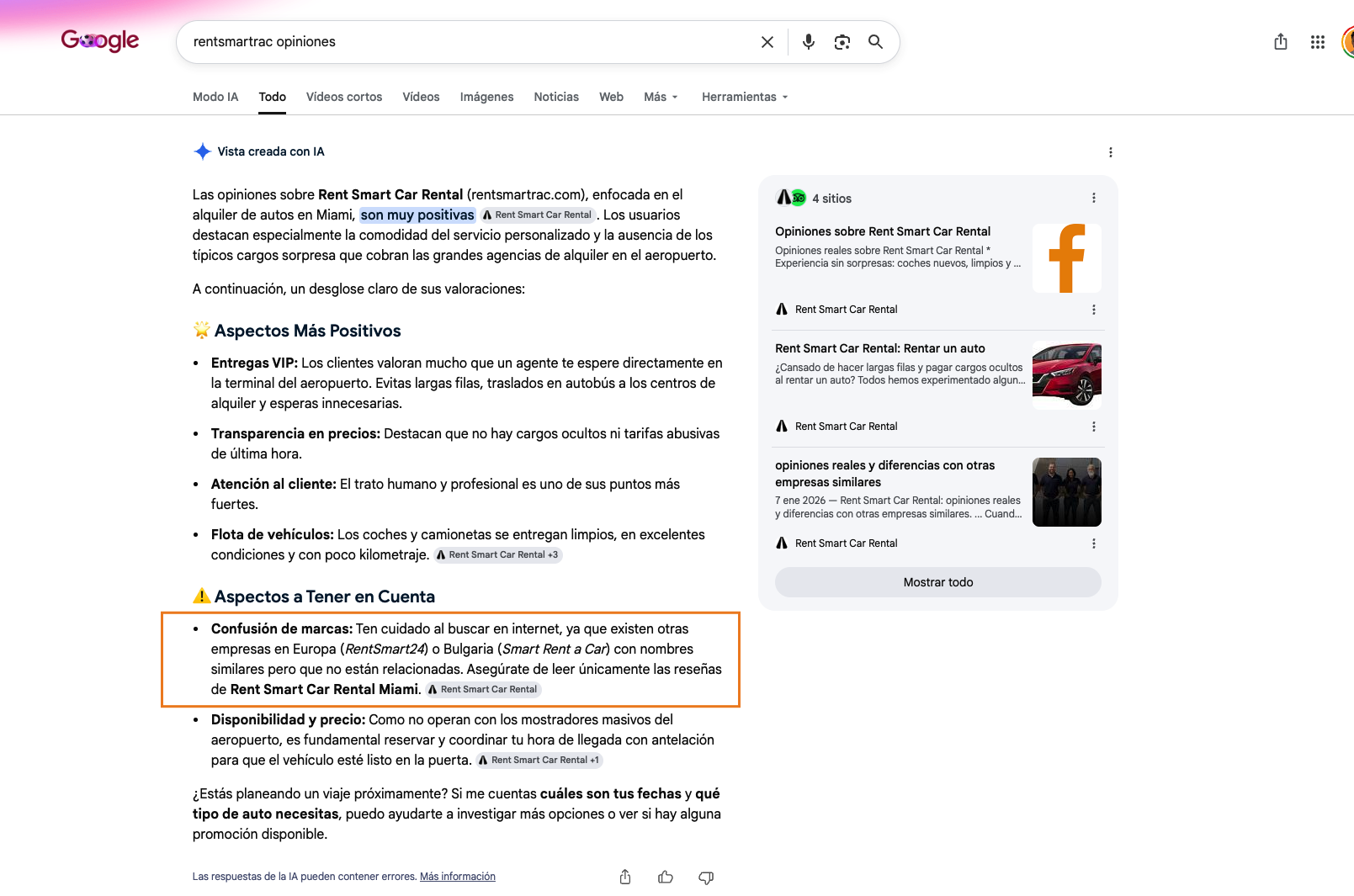 IA después: muy positiva y avisa de la confusión de marcas